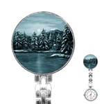 Winter Moon -  Ave Hurley   Stainless Steel Nurses Watch