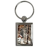Castle Yard in Winter -AveHurley ArtRevu.com- Key Chain (Rectangle)