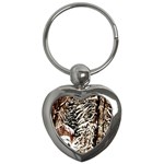 Castle Yard in Winter -AveHurley ArtRevu.com- Key Chain (Heart)