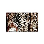 Castle Yard in Winter -AveHurley ArtRevu.com- Sticker (Rectangular)