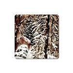 Castle Yard in Winter -AveHurley ArtRevu.com- Magnet (Square)
