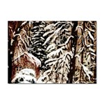 Castle Yard in Winter -AveHurley ArtRevu.com- Sticker A4 (100 pack)