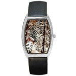 Castle Yard in Winter -AveHurley ArtRevu.com- Barrel Style Metal Watch