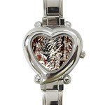 Castle Yard in Winter -AveHurley ArtRevu.com- Heart Italian Charm Watch