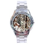 Castle Yard in Winter -AveHurley ArtRevu.com- Stainless Steel Analogue Watch