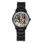 Castle Yard In Winter - Ave Hurley Men s Stainless Steel Round Dial Analog Watch