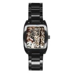 Castle Yard In Winter - Ave Hurley Men s Stainless Steel Barrel Analog Watch