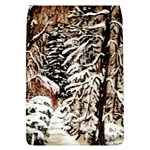Castle Yard In Winter - Ave Hurley Removable Flap Cover (Large)