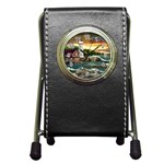David s Lighthouse -AveHurley ArtRevu.com- Pen Holder Desk Clock