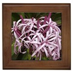 purple flowers Framed Tile