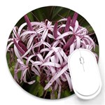 purple flowers Round Mousepad