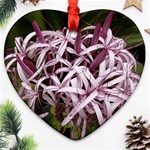 purple flowers Ornament (Heart)