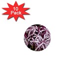 purple flowers 1  Mini Button (10 pack) 