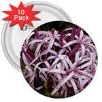 purple flowers 3  Button (10 pack)