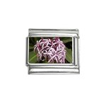 purple flowers Italian Charm (9mm)