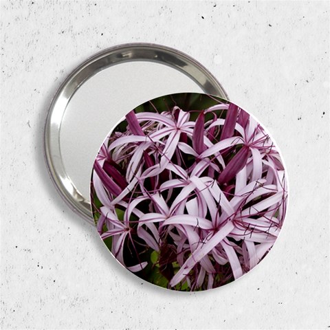 purple flowers 2.25  Handbag Mirror from ArtsNow.com Front