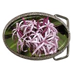 purple flowers Belt Buckle