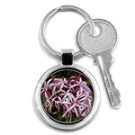 purple flowers Key Chain (Round)