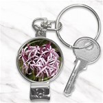 purple flowers Nail Clippers Key Chain