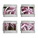 purple flowers 9mm Italian Charm (4 pack)