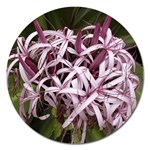 purple flowers Magnet 5  (Round)