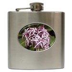 purple flowers Hip Flask (6 oz)