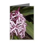 purple flowers Mini Greeting Card