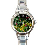 Mystical Garden Round Italian Charm Watch