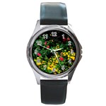 Mystical Garden Round Metal Watch