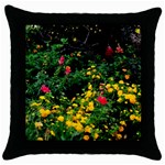 Mystical Garden Throw Pillow Case (Black)