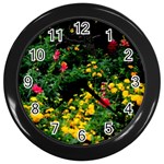 Mystical Garden Wall Clock (Black)