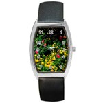 Mystical Garden Barrel Style Metal Watch