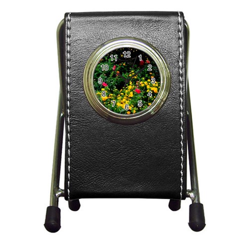 Mystical Garden Pen Holder Desk Clock from ArtsNow.com Front