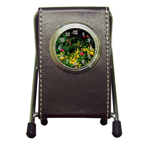 Mystical Garden Pen Holder Desk Clock from ArtsNow.com Front
