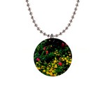 Mystical Garden 1  Button Necklace