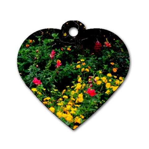 Mystical Garden Dog Tag Heart (Two Sides) from ArtsNow.com Back