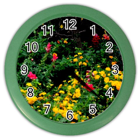 Mystical Garden Color Wall Clock from ArtsNow.com Front