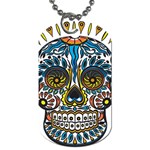 Mexican Skull Dog Tag (One Side)