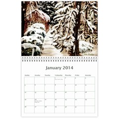 Ave Hurley Illustrations  Wall Calendar 11 x 8.5 (12 Jan 2014