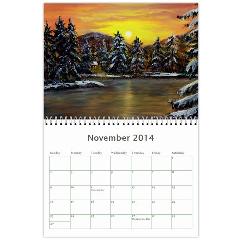 Ave Hurley Illustrations  Wall Calendar 11 x 8.5 (12 Month