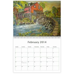 Ave Hurley Illustrations  Wall Calendar 11 x 8.5 (12 Feb 2014