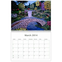 Ave Hurley Illustrations  Wall Calendar 11 x 8.5 (12 Mar 2014