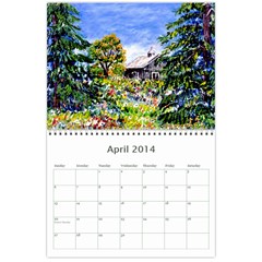 Ave Hurley Illustrations  Wall Calendar 11 x 8.5 (12 Apr 2014