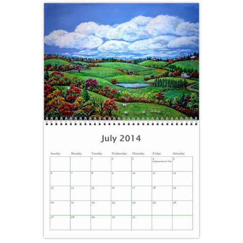 Ave Hurley Illustrations  Wall Calendar 11 x 8.5 (12 Month