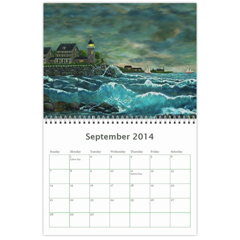 Ave Hurley Illustrations  Wall Calendar 11 x 8.5 (12 Month