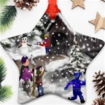 Snowball Fight Ornament (Star)