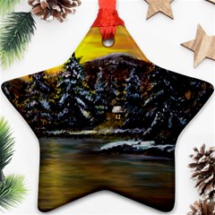 Cabin In The Woods  Star Ornament (Two Sides) from ArtsNow.com Front
