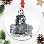 Mary & Jesus Ornament (Round)