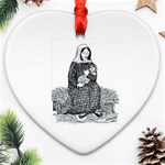 Mary & Jesus Ornament (Heart)