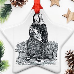 Mary & Jesus Star Ornament (Two Sides) from ArtsNow.com Back
